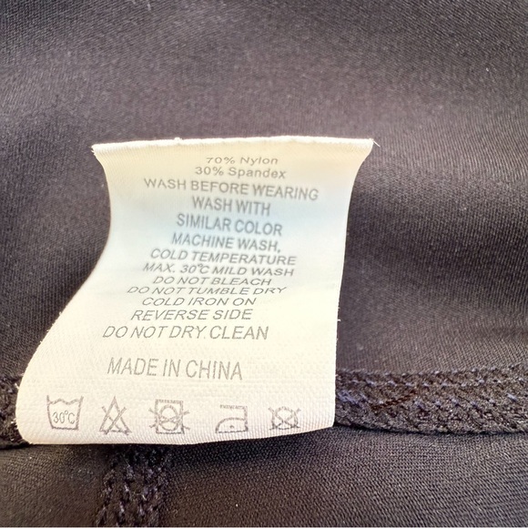 ZYIA ACTIVE Navy Blue Shimmer Twilight Luxe Leggings 24" Iridescent Womens 6-8 - Picture 11 of 15